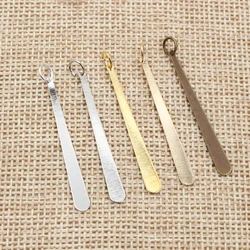 20pc/lot  38x4mm 5 colors  Long Flat Drop Strip with jump rings for Earrings findings necklace pendant charms jewelry making