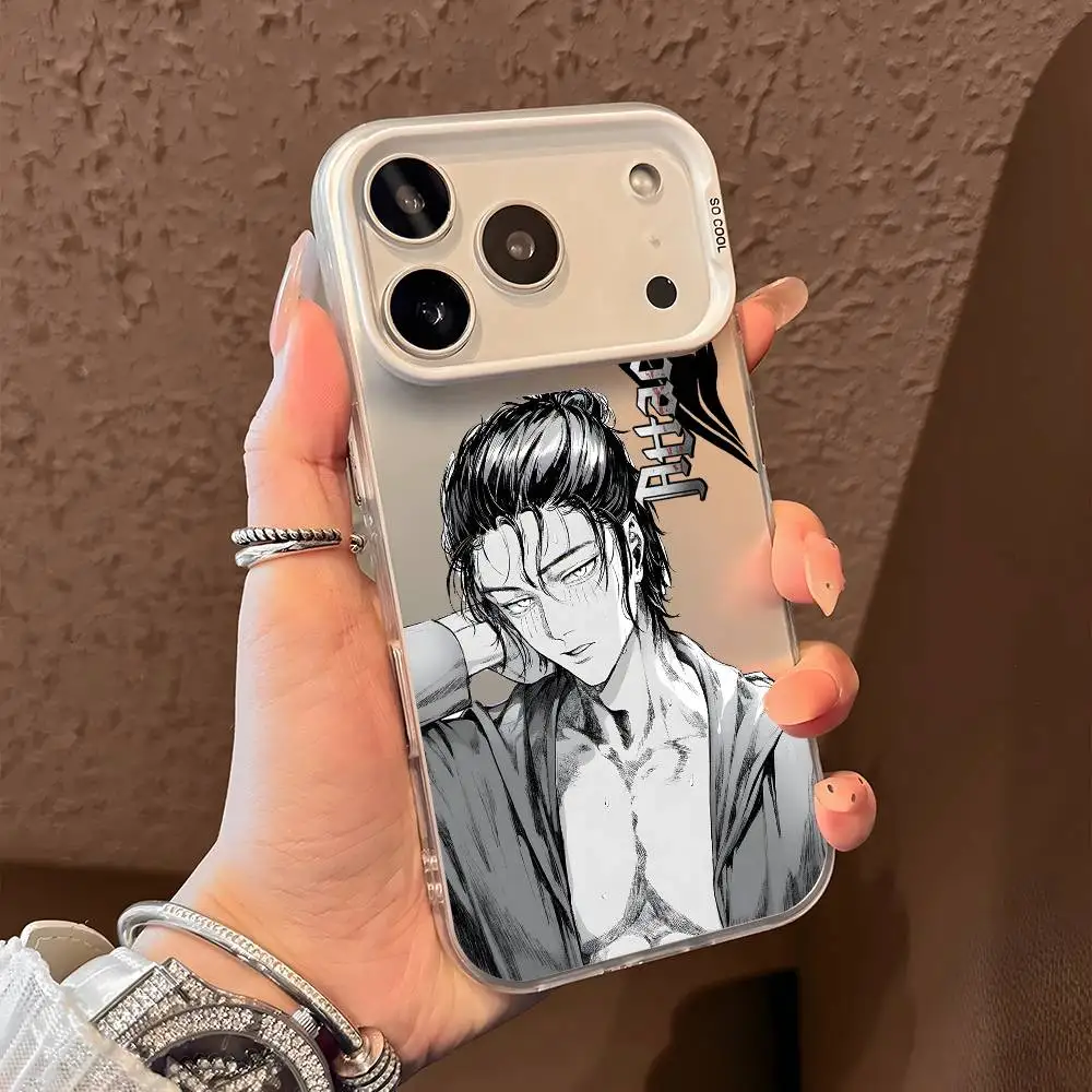 A-Attack On T-Titan Comics Cassa Del Telefono Per iPhone 17 16 15 14 13 12 11 Pro Max Air multicolore Opaco Laser Metallico Aurora Fonda