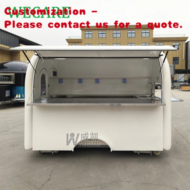 custom.Wecare Mobile Kitchen Snack Cart Coffee Truck Food Van Trailer