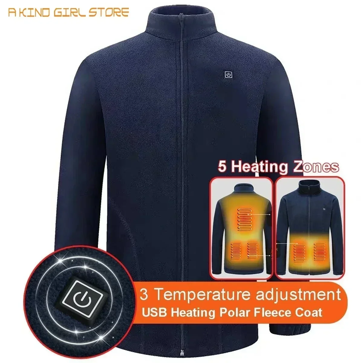 Men Women Heated Sweaters Winter Autumn Thickened Coats Vest Jackets Fleece Coats Heating Cashmere Vest Fashion Slim Furry Coat