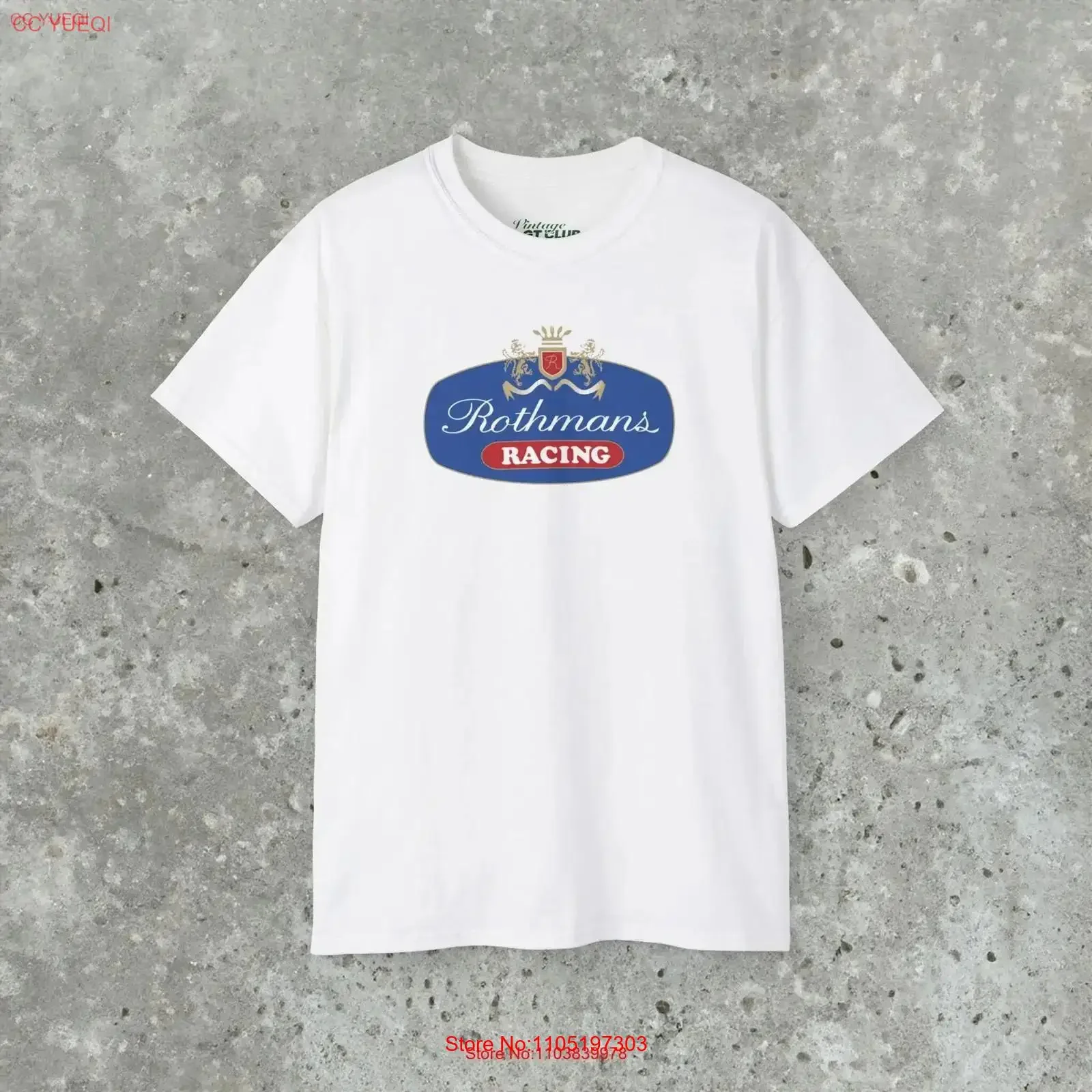 Vintage Rothmans Racing Grand Prix T Shirt Car Race Motosport Automobile vintage Washed Top For Everyday Wear Unisex Versatile