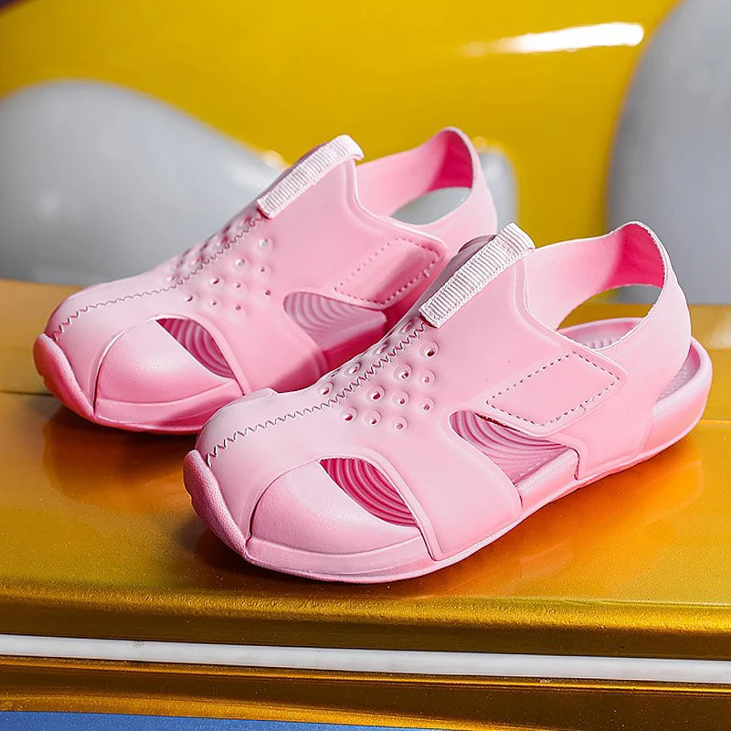 Trendy Breathable Sandals For Baby Girls Boys Lightweight Non-slip Sandals For Indoor Outdoor Kids Beach Shoe Children Sport