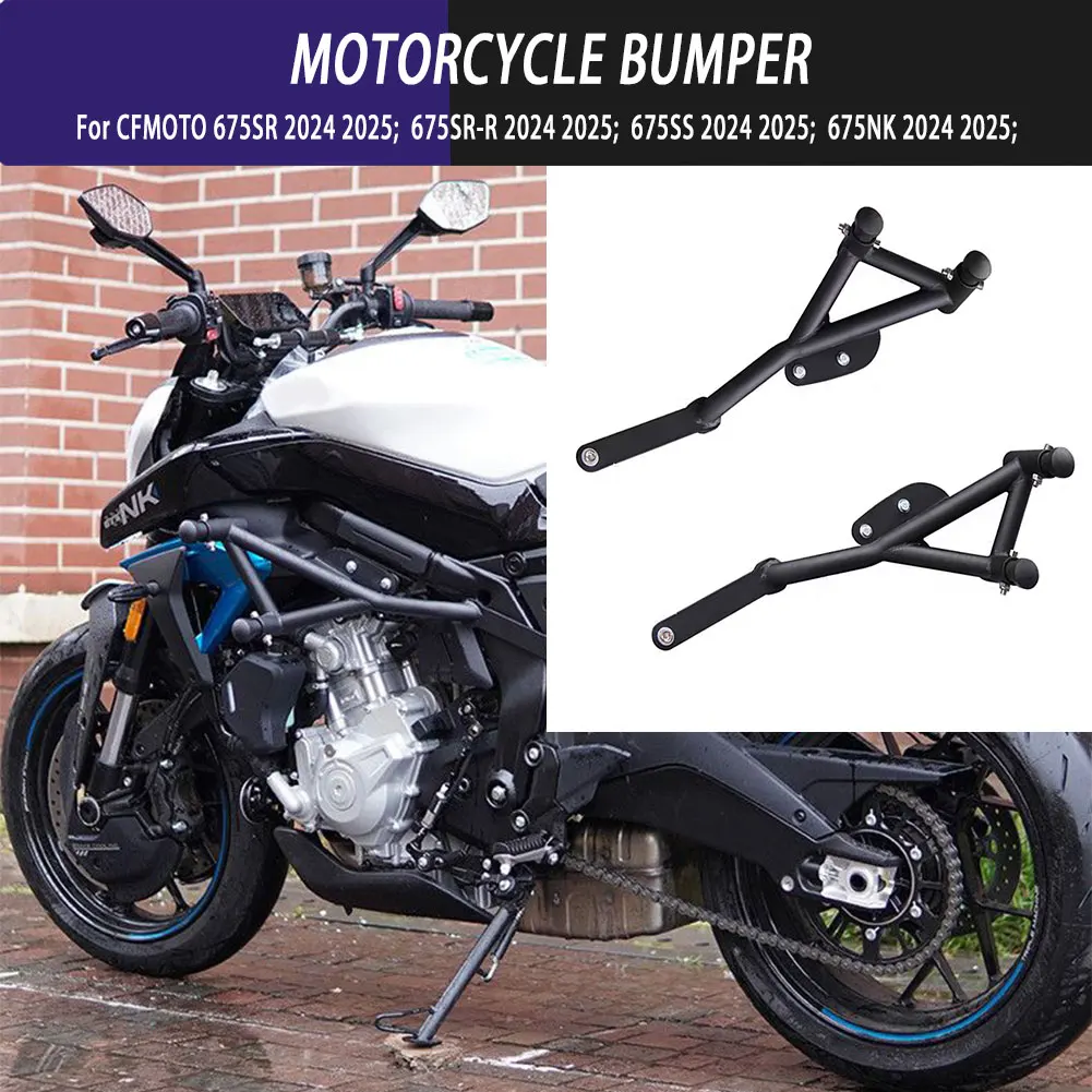 

For CFMOTO 675SR SR-R 675SRR 675 SR 675NK NK675 675 NK 25 Motorcycle Bumper Anti-Fall Bar Competition Spring Head Bar Guard Bar