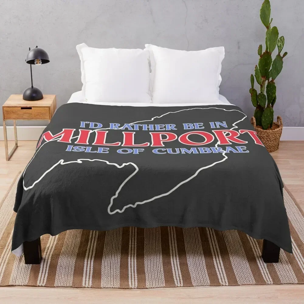 

I'd Rather be in Millport Throw Blanket Luxury Designer Sofas Thins Blankets