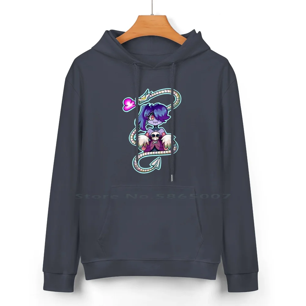 Squigly And Leviathan Pure Cotton Hoodie Sweater 24 Colors Skullgirls Squigly Leviathan Paperadventurer Video Games Abby Key