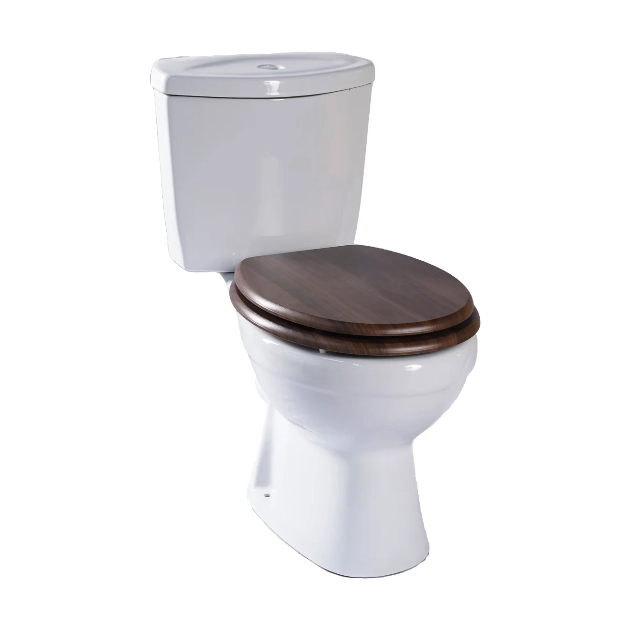 SINOBATH Universeller Toilettendeckel mit Absenkautomatik, WC-Sitz aus Holz, MDF-Toilettendeckel, Tragfähigkeit bis 190 kg, Zinklegierungsscharnier, antibakteriell und leicht zu reinigen, geeignet für 18-Zoll-Toiletten – Detail 10
