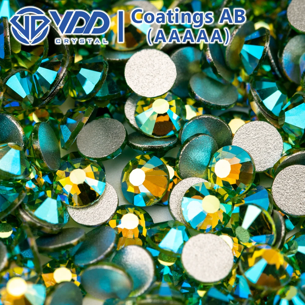 VDD SS4-SS30 AAAAA 077 peridoto AB Strass di vetro cristallo Glitter Strass pietre Flatback per decorazioni artigianali di Nail Art