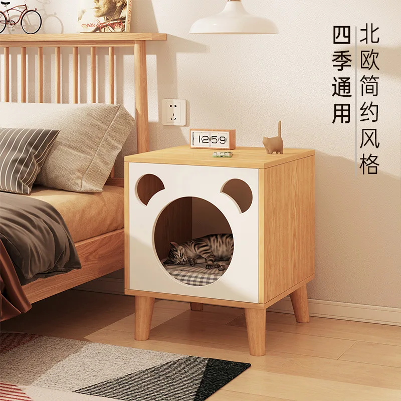 

Solid wood simple modern multi-functional cabinet household bedroom small