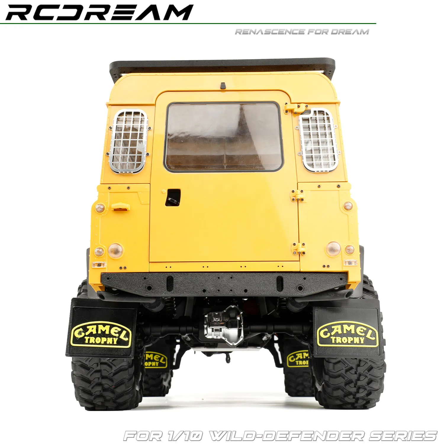 RCDream 3D Soft TPU Mud Flaps Mudguard / Exhaust Pipe Mufflers / Fuel Tank for Wild-Defender RD110 Pickup / Station Wagon
