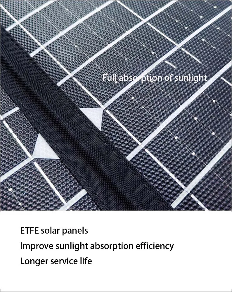 Mobile Phone Folding Solar Charging Panel 30W 40W50W ETFE Solar Panel Folding Camping Charger Bank Outdoor Cycling