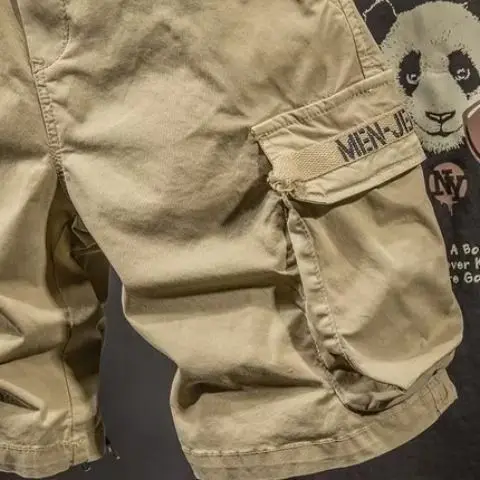 Fashion 2026 Youth Thin Tooling Trendy Brand Casual Pants Loose Trend Summer Large Size Casual Half Pants Cargo Shorts Men