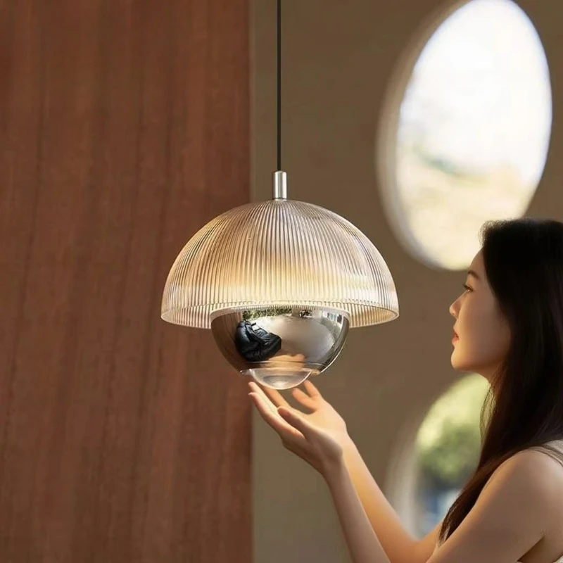 

Nordic Glass LED Pendant Light for Living Dining Room Study Bedroom Chandelier Home Decor Lusters Luminaires