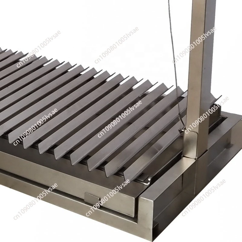 BBQ Built-in brick BBQ DIY cooking V grate adjustable height