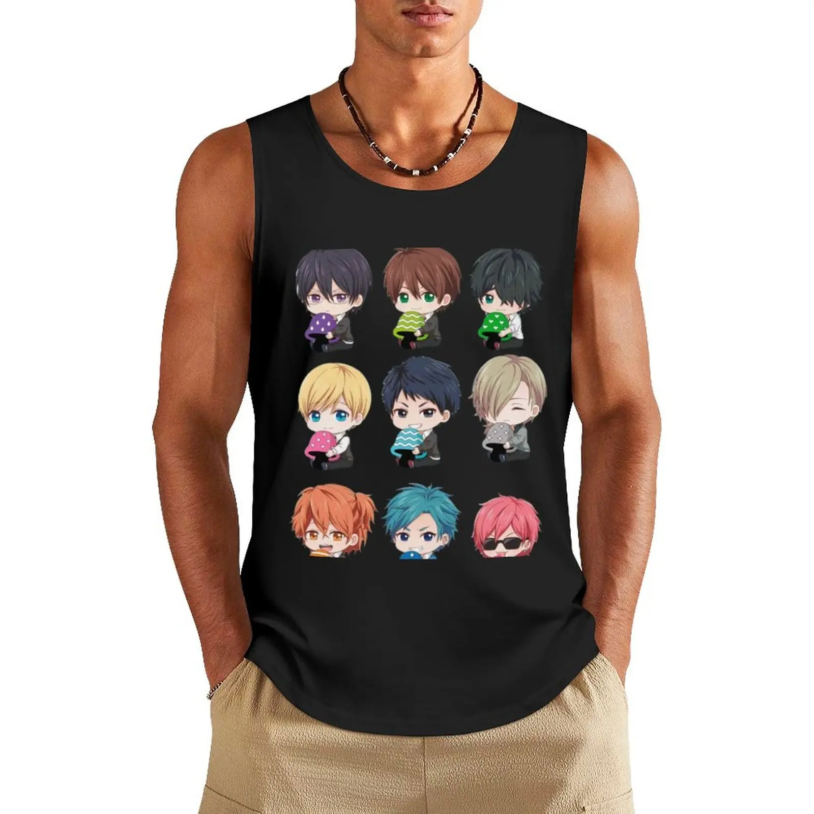 

YARICHIN B CLUB Tank Top sleeveless shirt man gym summer clothes men 2025 gym clothes men Men's gym t-shirts