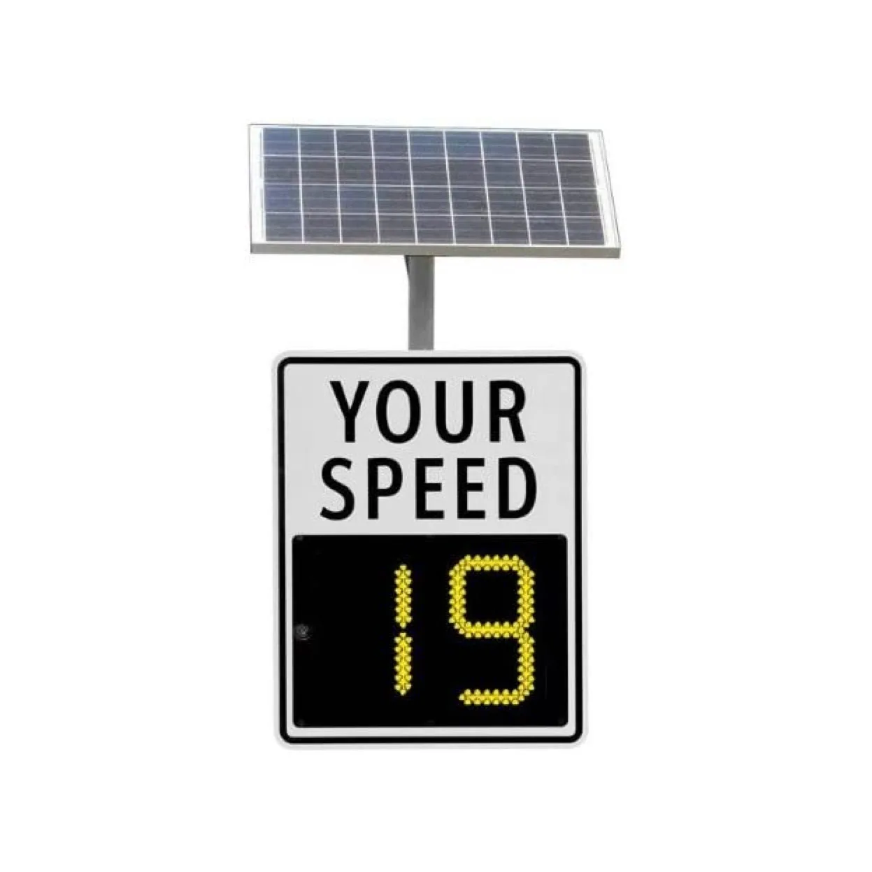 Custom LED road traffic doppler speed radar sensor speed detection radar signal detector car speed las er solar limit sign