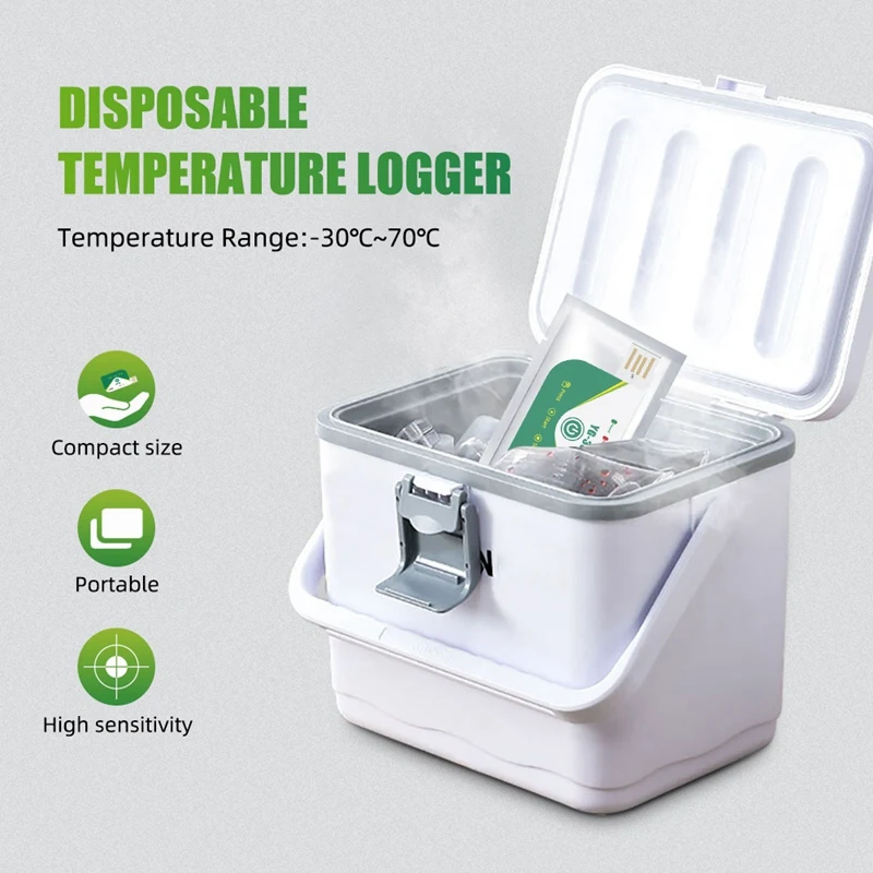 180 Days Temperature Data Recorder Disposable USB Data Logger PDF Report For Cold Chain Transport