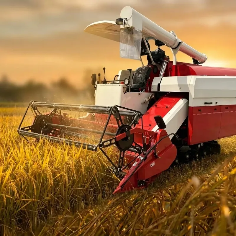 Paddy Combine Harvester Multi-Stage Threshing Mechanism Minimizes Grain Breakage During Paddy Harvest And Separation Procedures