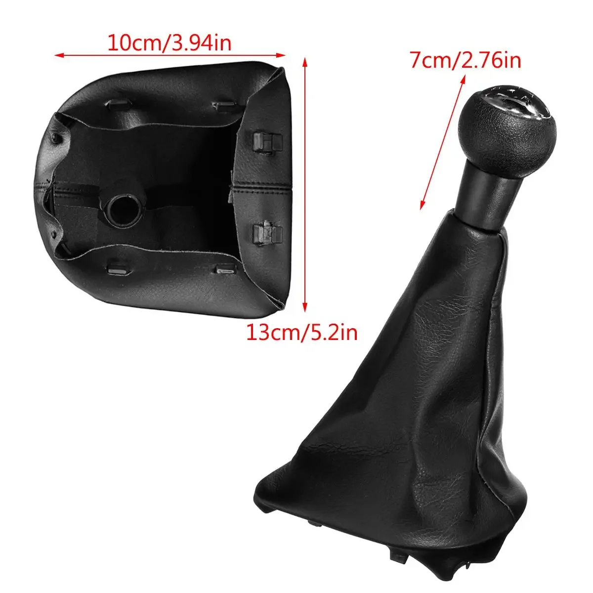 5 Speed Gear Shift Knob Gaiter Boot Cover For Peugeot 207 307 307CC 308 Gear Shifter Knob Stick PU Leather view 3