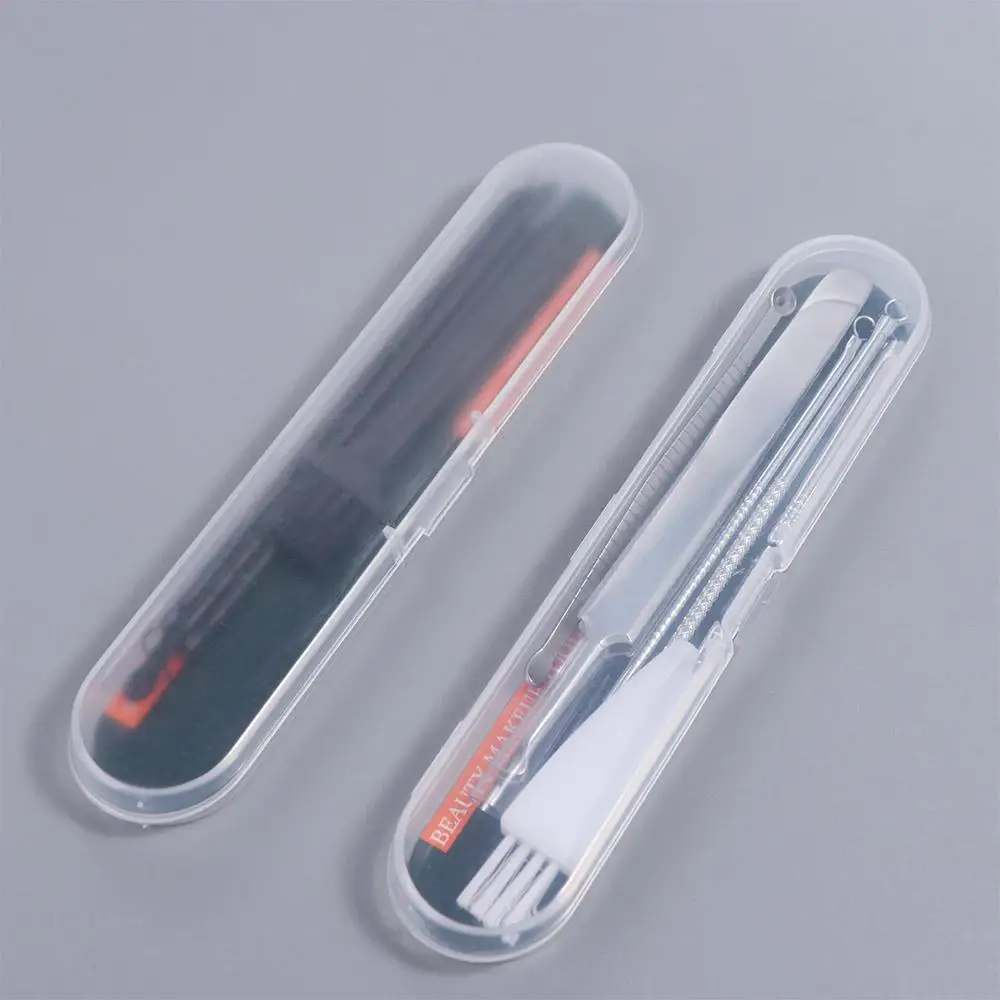 Brufoli cellule ultrafini Clip per punti neri Strumento per la rimozione dell'ago per l'acne leggero e salvaspazio di sforzo Pinzette per l'acne in acciaio inossidabile forte per salone