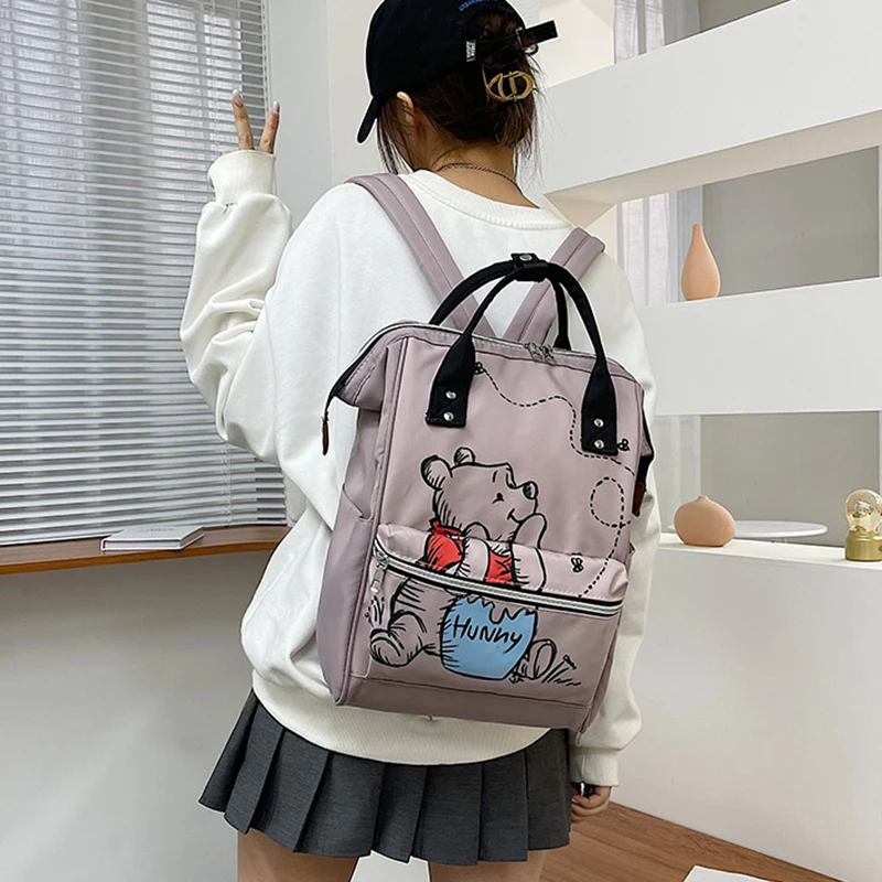 Disney Winnie De Pooh Rugzak Anime Grote Reizen Capaciteit Mama Tas Vrouwen Rugzak Knapzak Cartoon Kinderen Schooltas Gift