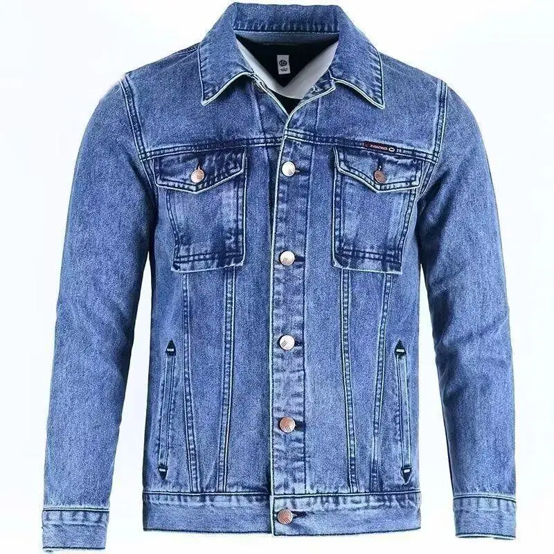 Loose Fit Men's Denim Jaet Autumn Wear Resistant Workwear Casual Sle Cotton Material Youthful Vitali Spring Autumn Winter
