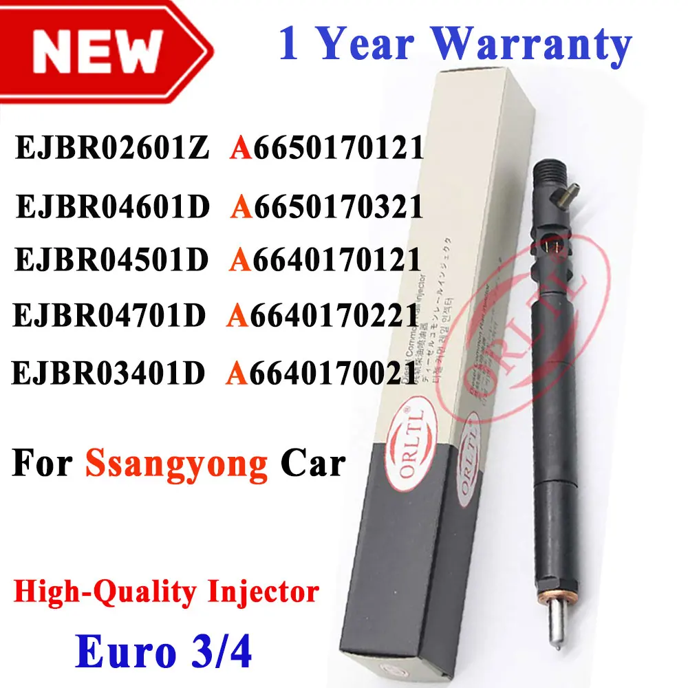 

ORLTL New Euro 4 /3 EJBR02601Z EJBR04601D EJBR04501D EJBR04701D EJBR03401D EJBR03301D Injector Nozzle For Deiphi For SSANGYONG