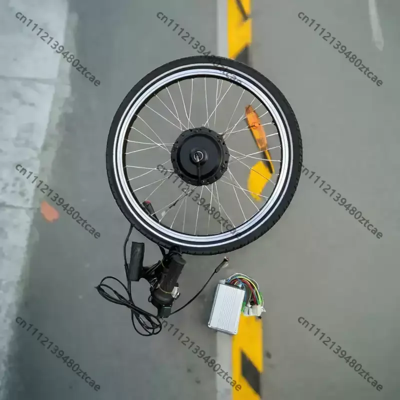 Elderly Leisure Tricycle Front Hub Motor 20 Inch 36V 48V Brushless Driving Assembly For Human Power Electric Tricycle Upgrade