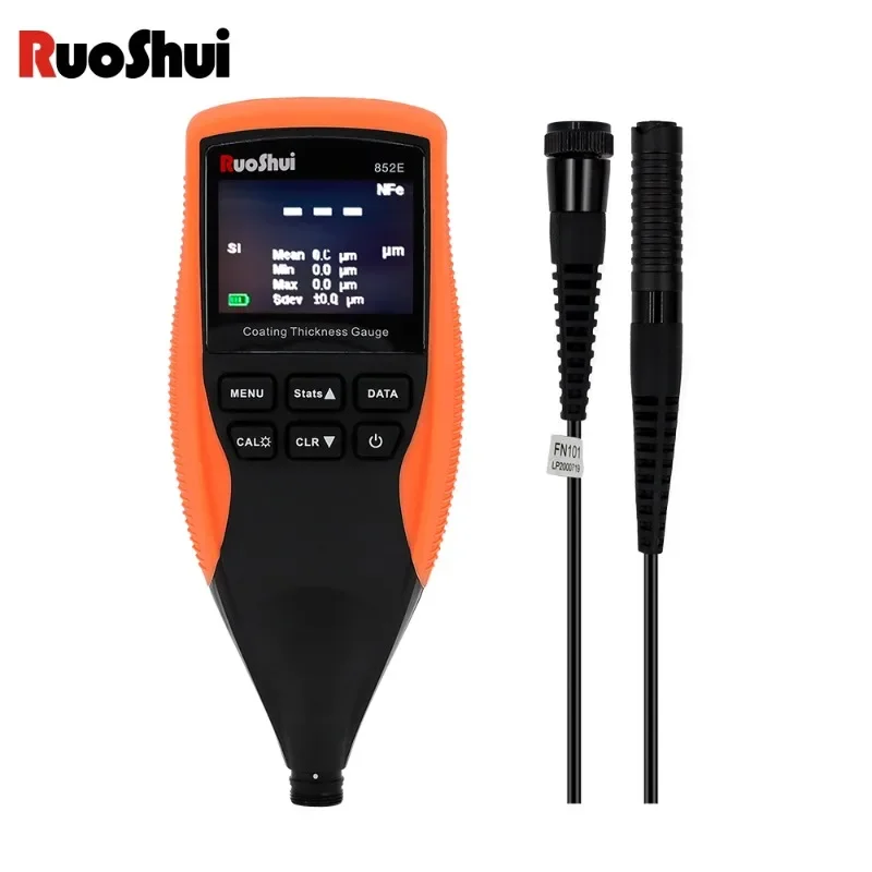 RuoShui 852 Thickness Gauge for Auto Car Paint Film Thickness Tester Measuring Instruments FE/NFE Manual Tool Galvanized Coating