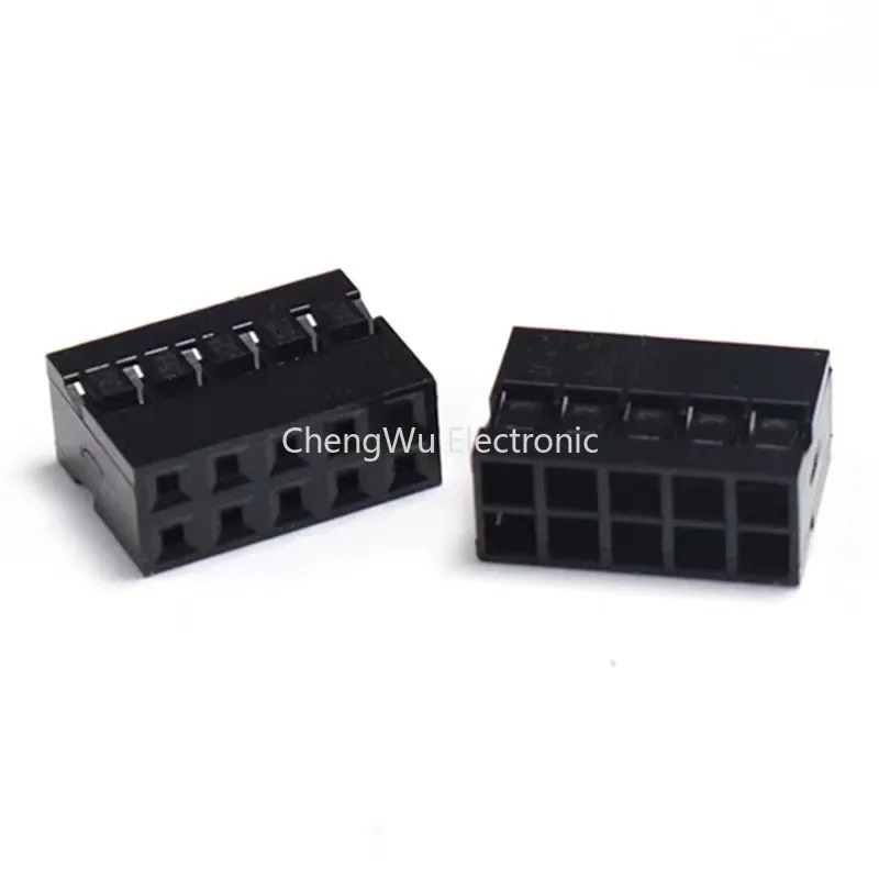 10pcs Dupont 2.0 Two Row Pitch 2.0mm Dupont Head 2x2P/3P/4P/5P/6P/7P/8P Dupont Plastic Shell, Spacing 2MM Dupont Head