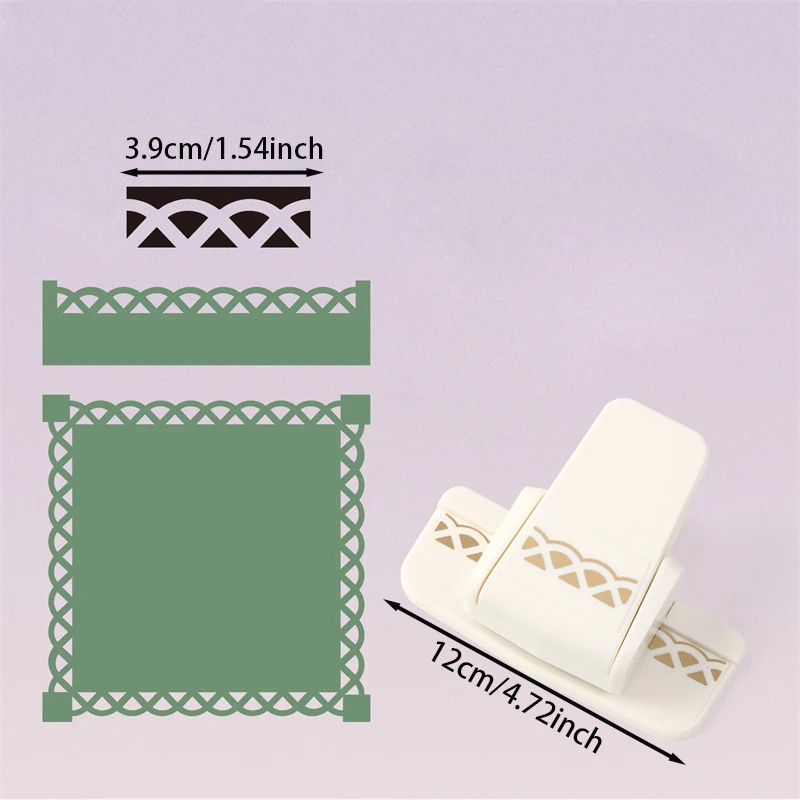 1pc DIY Lace Embossing Machine Artistic Punch Tool Cute Edge Press Notebook Leaf Decorative Punch Creative Craft Supplies