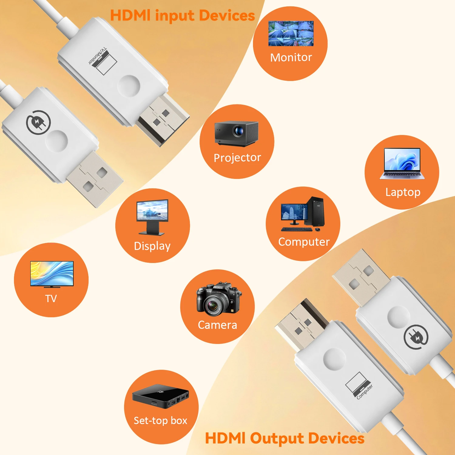 Wireless Transmitter & Receiver, 4K Decode Input 1080P@60Hz Output, Ultra-Low Latency  Plug & Play for Gaming, Home Theater