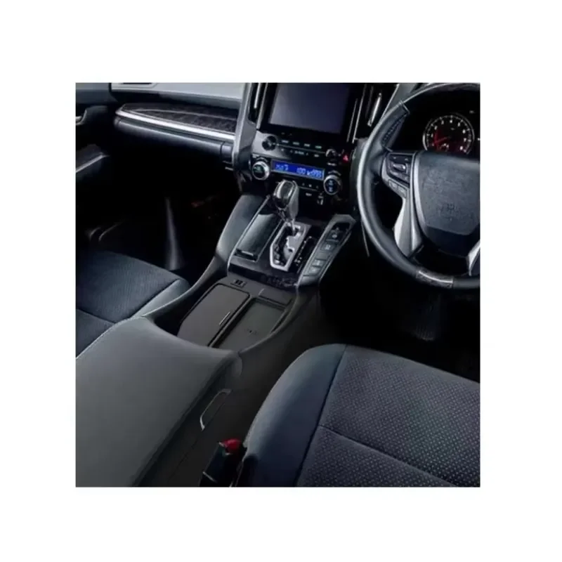 New Design Front Central Armrest Box with Cup Holder and Storage for Alphard Vellfire