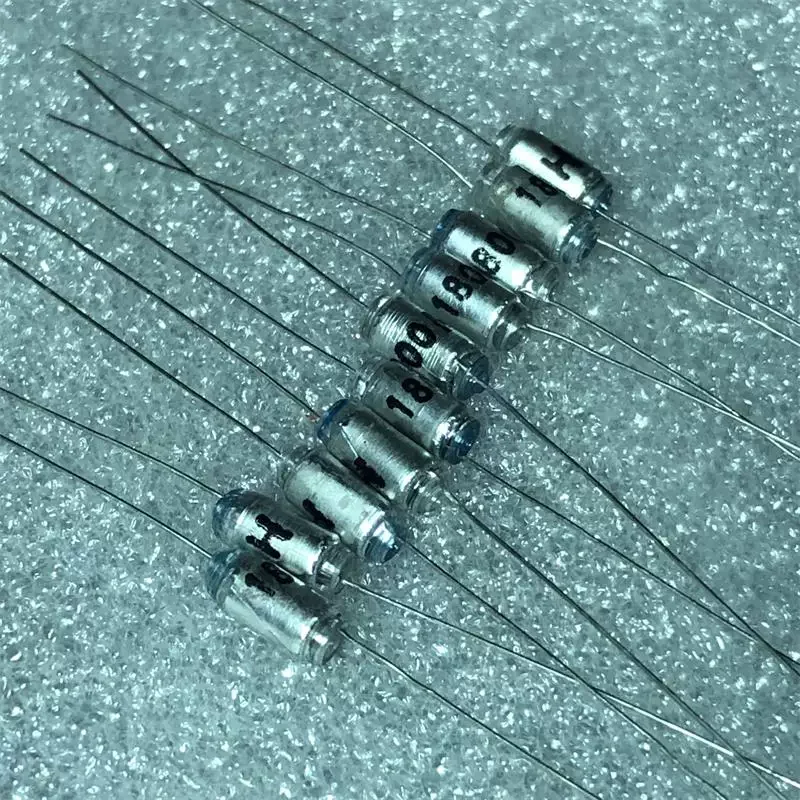 10-100pcs MALLORY 1800PF 100V Axial Lead Polystyrene Film Capacitor from Moroley, USA