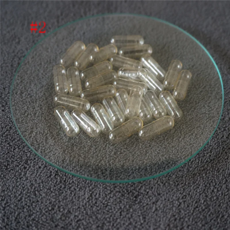 2# 200pcs/lot  2 Size High Quality Hard Gelatin Empty Capsules DIY Hollow Gelatin Portable Capsules Joined or Separated Capsules