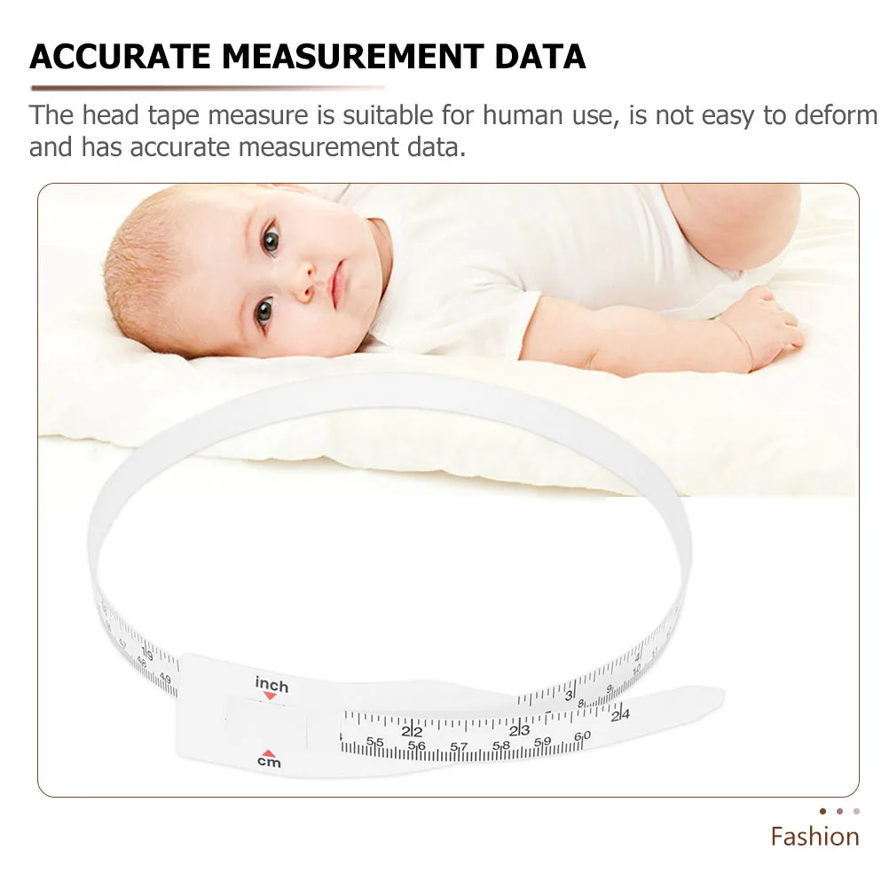 

2pcs Head Circumference Measuring Tape 60cm 24Inch Soft Ruler Kids Body Measurement PP Material Accurate No Burrs Gifts Children