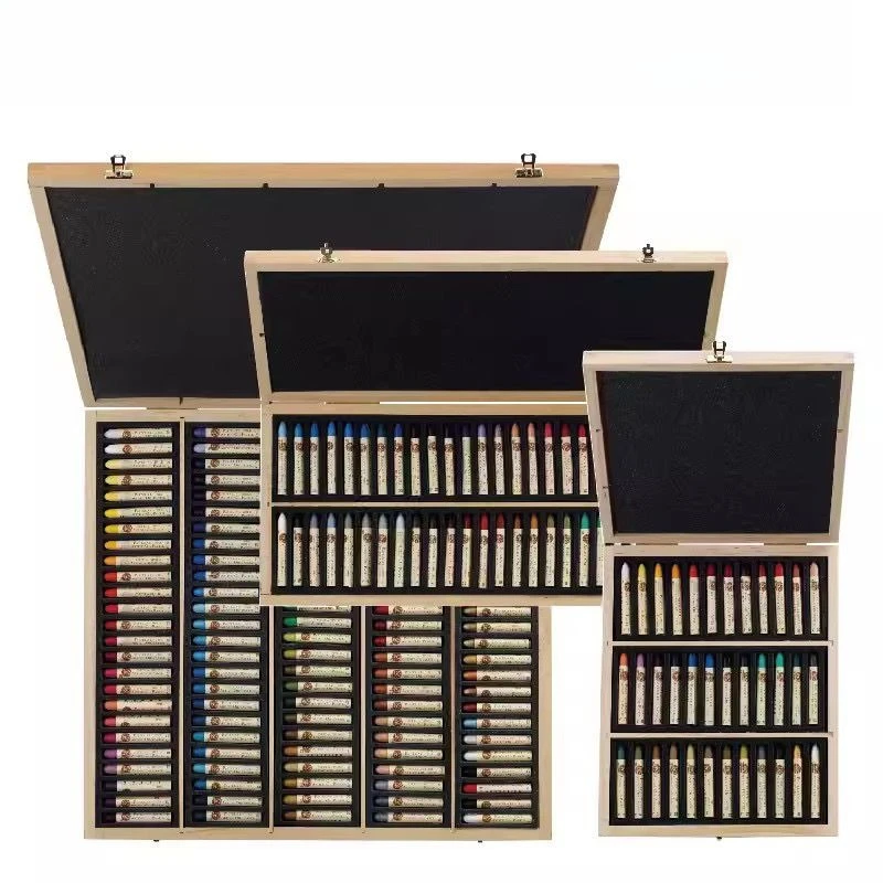 Oil Painting Stick Oil Pastel 120 Color Oil Painting Stick Wooden Box Set