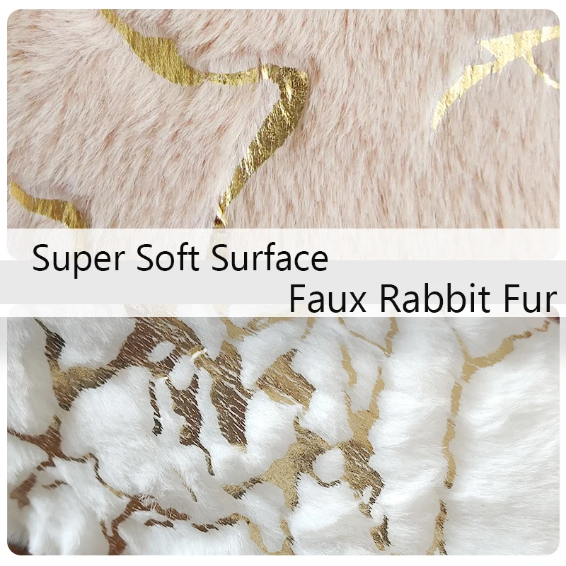 Faux Rabbit Fur Rug Soft Fluffy Mats Bedroom Golden Marble Carpets Living Room Decoration Luxury Bedside Rug Kids Carpet Room