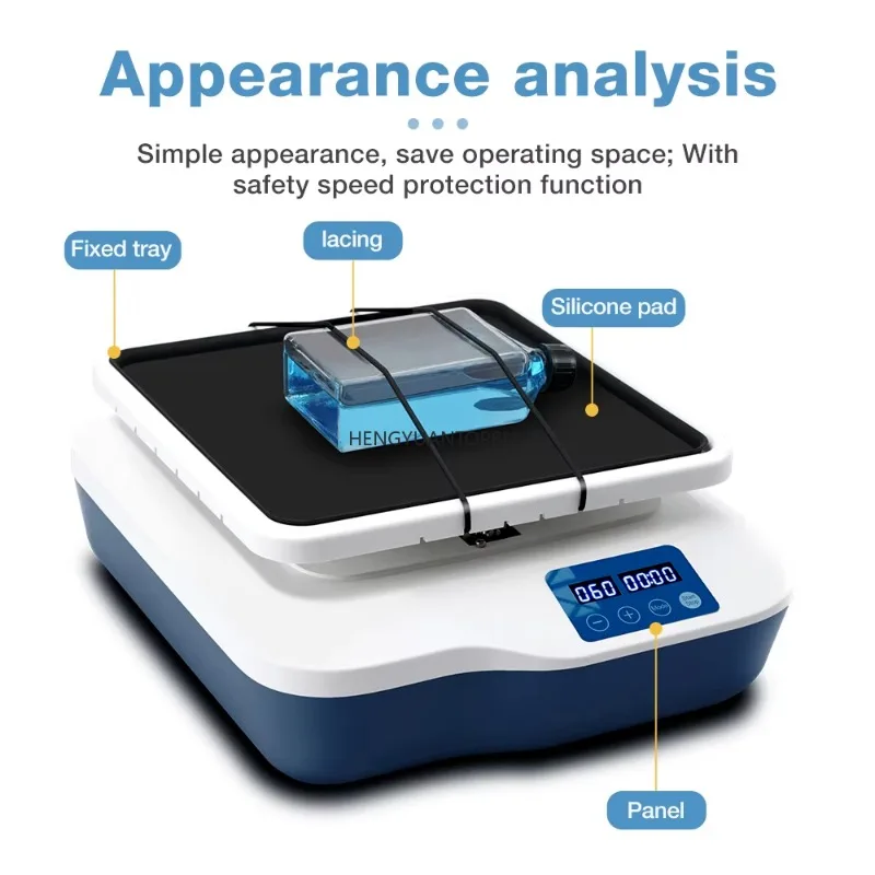 LABTEX Economic Orbital Shaker Lab Universal Cell Tissue Bacteria Petri Dish Flask Digital Stirrer Mixer Plate 4