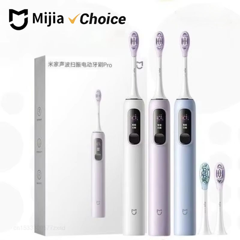  Mijia Oscillation Electric Toothbrush Pro,Smart 4 Modes,IPX8 Waterproof Sonic Vibration Toothbrushes,180-day Battery Life 