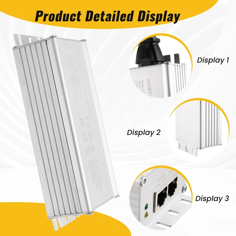 Starlink Dishy POE Injector AC Input 150W Power Output Gen2/Gen3 Support High Power Network Equipment Accessory