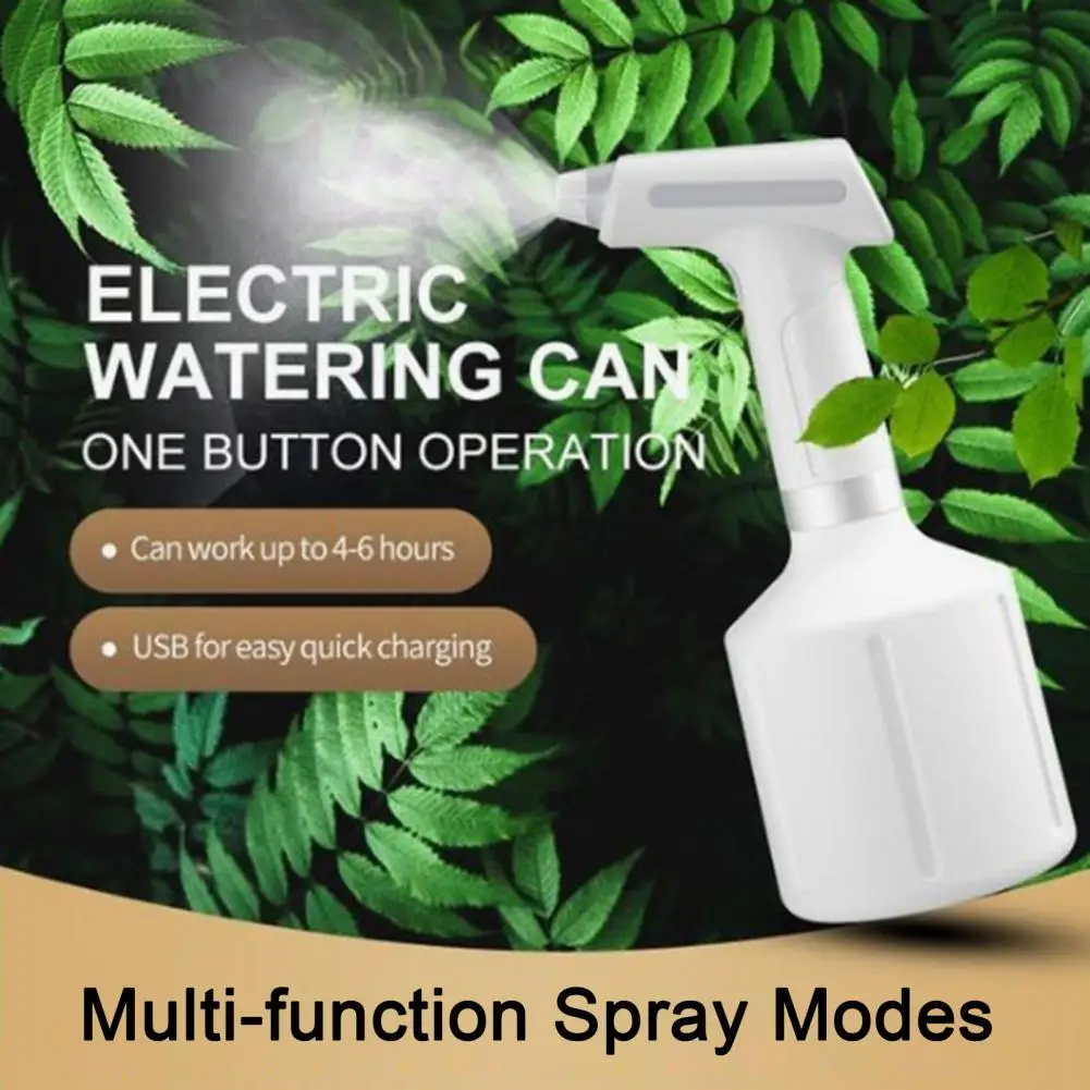 Electric Plant Spray Bottle Automatic Sprinkling Sprayers USB-C Charging Adjustable Nozzle Watering Can Machine Electric Fogger