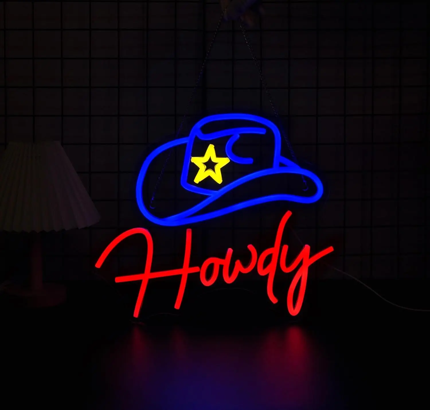 Cowboy Howdy Leucht reklame für Wand dekoration USB angetrieben LED Neonlicht Zeichen Raum dekor Weihnachts geschenk Nachtlicht