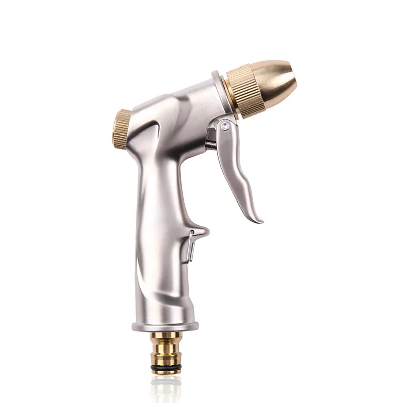 

High Pressure Water Spray Gun Metal Brass Nozzle Garden Hose Pipe Lawn Car Wash Sprayer Sprinkler Car Wash Tool Water Guns