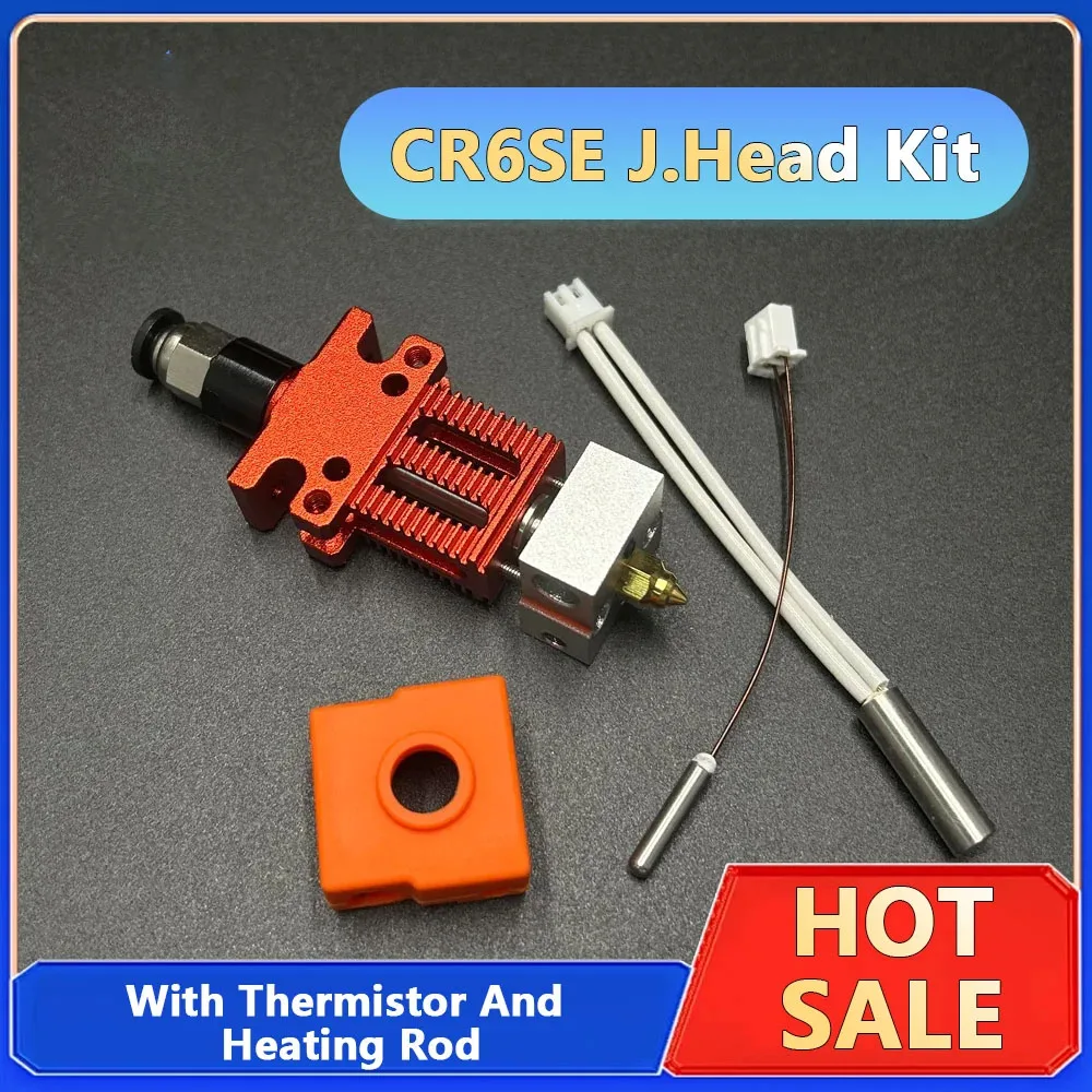 

Деталь 3D-принтера CR-6 SE Hotend J-head Kit Полностью металлический экструдер в сборе Детали 3D-печати для Creality Ender 3 CR5 PRO CR6 SE