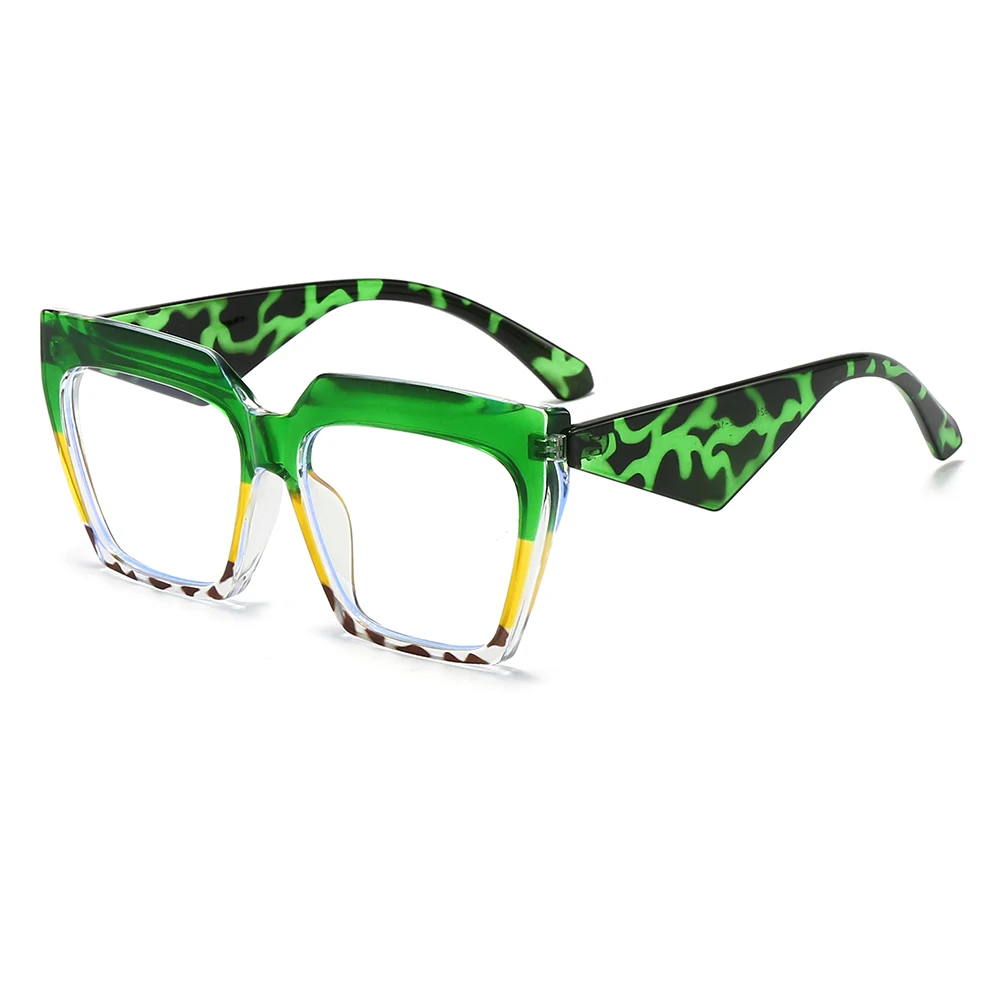 نظارات شمسية مربعة رائعة، أزرق بسيط، عصري، محايد، مناسبة لتزيين الحفلات الخارجية اليومية لكل من الرجال والنساء