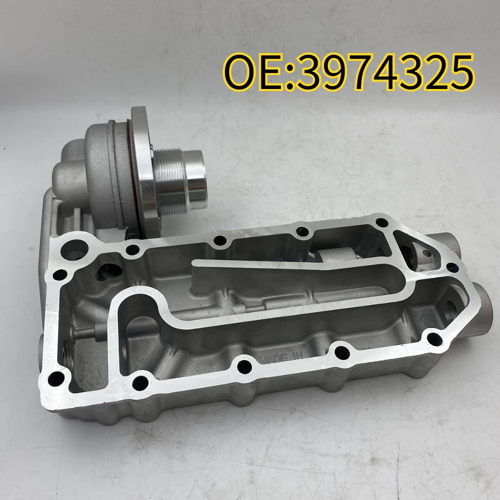 

High quality New For 3974325 Oil Cooler Cover Filter Head For Cummins 6CT ISC QSC 8.3 ISL QSL 8.9 New