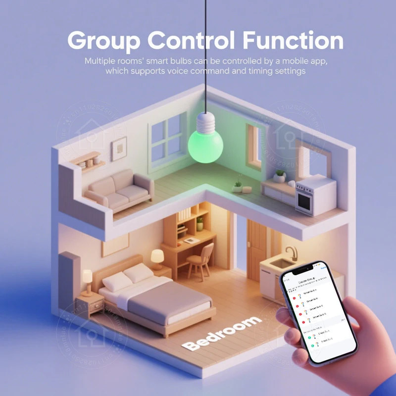 E27 Смарт-лампа Tuya Bluetooth Светодиодная лампа 18 Вт 15 Вт 9 Вт 220 В RGB Лампа Управление через приложение Таймер Регулируемая синхронизация музыки Работает с Smart life