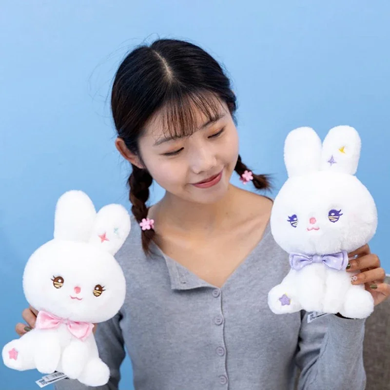 22cm Peep Bunny juguetes de peluche Animal relleno estrella conejo muñeca habitación escritorio sofá decoración conejito de Pascua almohada suave regalos para niña muñeca