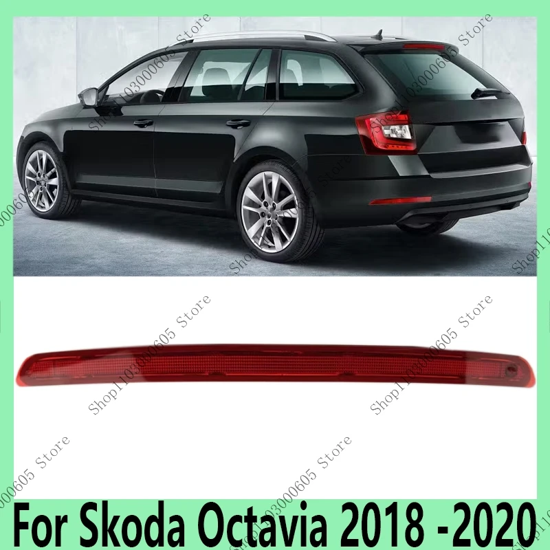 

For Skoda Octavia 2018 2019 2020 Automobile Accessories Rear Brake Lights Danger Emergency Brake Lights High Brake Lights