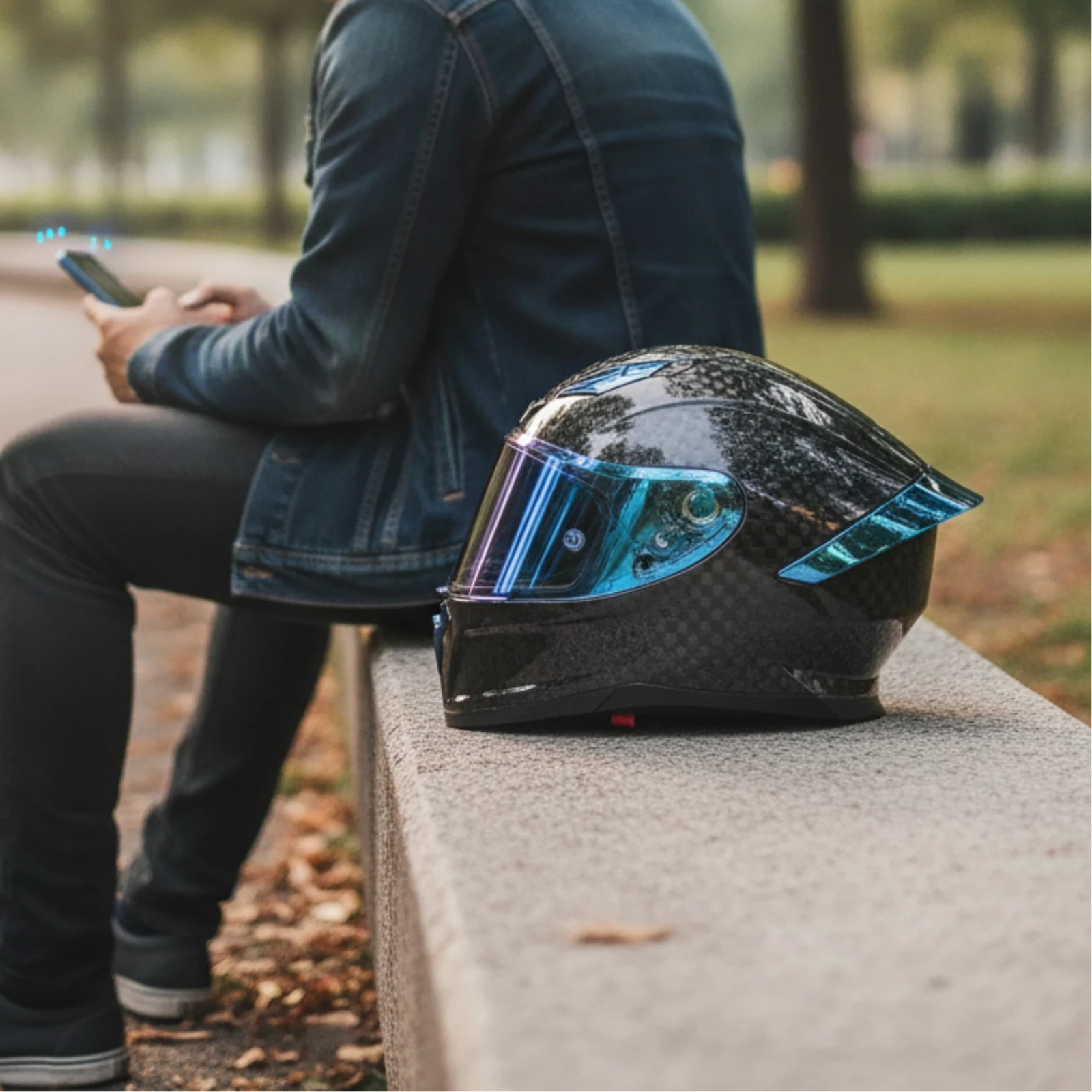 Bluetooth Integrated Motorcycl - Helmet Full Face 评论和价格